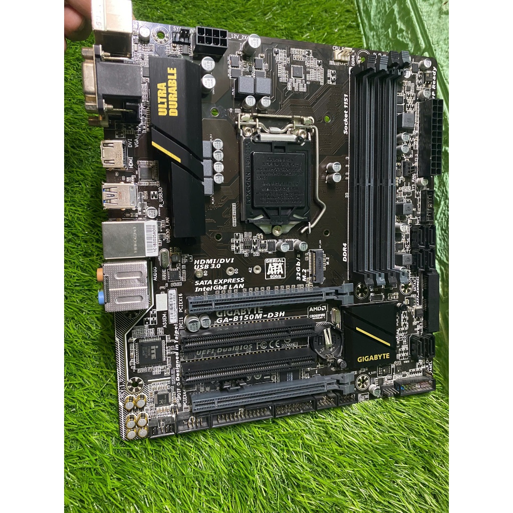 MAINBOARD GIGABYTE GA-B150M-D3H, 4 KHE RAM, SK 1151, QUA SỬ DỤNG, BH1T