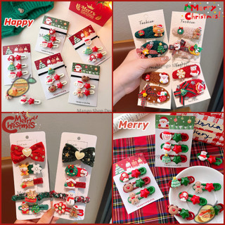  Set Kẹp Tóc Giáng Sinh Đáng Yêu Icon Cute Làm Quà Tặng Giáng Sinh Noel 