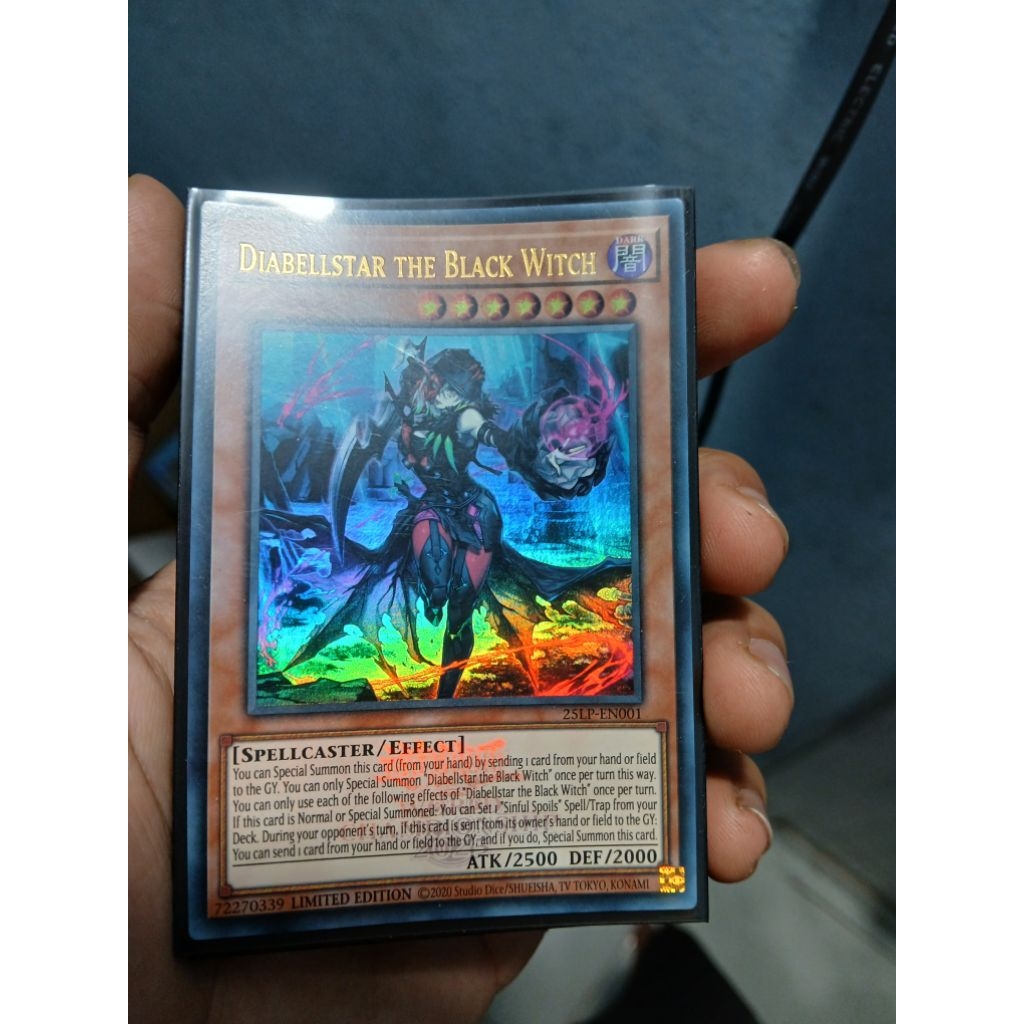 [Yugioh Biên Hòa Store] 1 lá thẻ bài Yugioh Diabellstar The Black Witch 25LP-EN001 Emblazoned Ultra 