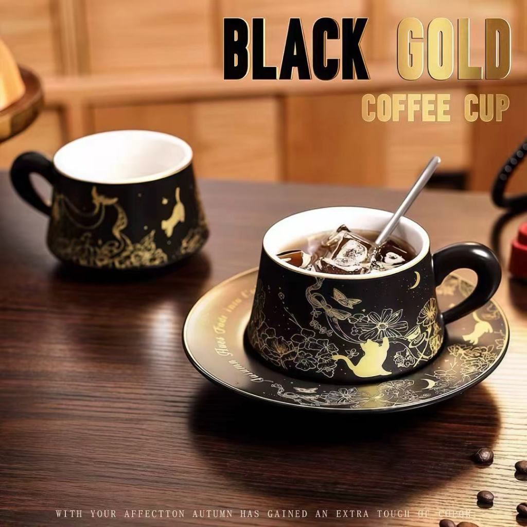 Quà tặng cốc sứ Ly sứ có nắp hình '' Con Mèo '' 250ml thích hợp làm quà tặng đi kèm có muỗng Cao cấp