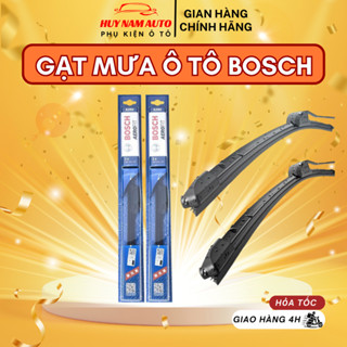  Cần Gạt Mưa Ô Tô Bosch Cao Cấp - Gạt Mưa Loại Thân Mềm Không Xương Lưỡi Silicon 
