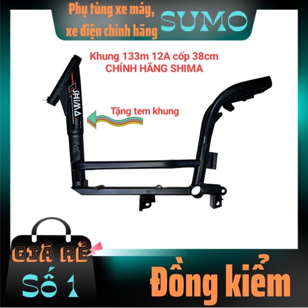 Khung xe điện 133m 12A - 20A, sườn xe điện 133m 12A - 20A zin theo xe dàu dặn, chắc chắn