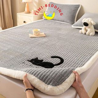  Thảm nỉ nhung trải giường hình con vật dày dặn cao cấp cho mùa đông – Timibedding 