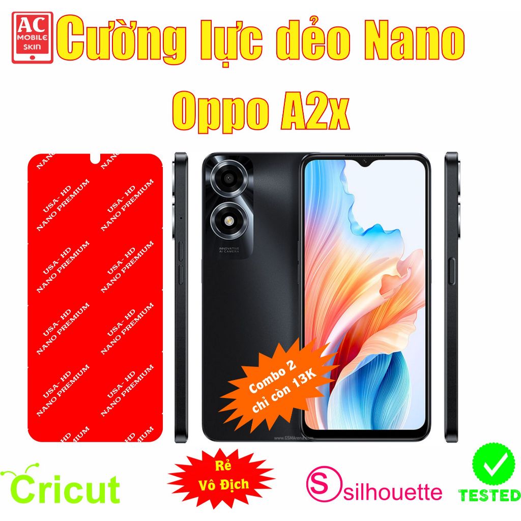 Cường lực dẻo bảo vệ màn hình điện thoại oppo A2x