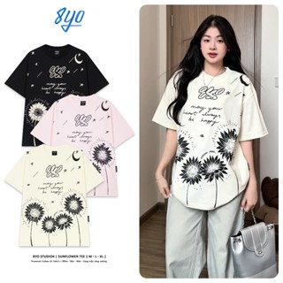  Áo Thun 8YO SUNFLOWER Tee Cotton Mềm Mịn Mát - Áo Phông Local Brand Unisex Nam Nữ Form Rộng 