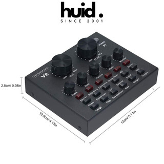 Soundcard V8 Có Bluetooth, Livestream, Thu Âm, Hát Karaoke, Auto Tune, Dùng Cho Điện Thoại Và Máy Tính