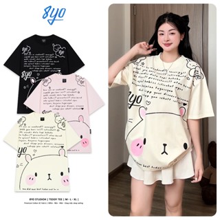  Áo Thun 8YO TEDDY Tee Cotton Mềm Mịn Mát - Áo Phông Local Brand Unisex Nam Nữ Form Rộng 
