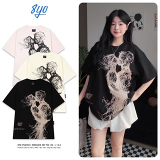 Áo Thun 8YO ROMANCE ART Tee Cotton Mềm Mịn Mát - Áo Phông Local Brand Unisex Nam Nữ Form Rộng 