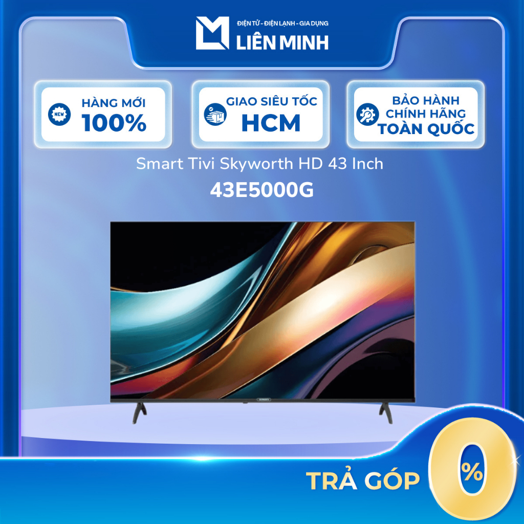 [Shopee - Lắp đặt 0Đ HN HCM] 43E5000G  - Smart Tivi Skyworth 43Inch