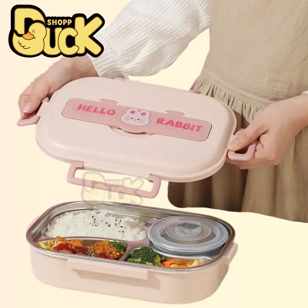 Hộp cơm giữ nhiệt Dear Rabbit đựng cơm văn phòng - Hộp đựng cơm trưa cao cấp chất liệu Inox 304 | BigBuy360 - bigbuy360.vn