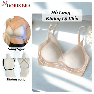  Áo lót nữ DORIS AL489 bra su hở lưng siêu nhẹ đệm 3cm mỏng mịn tàng hình không gọng không lộ viền 