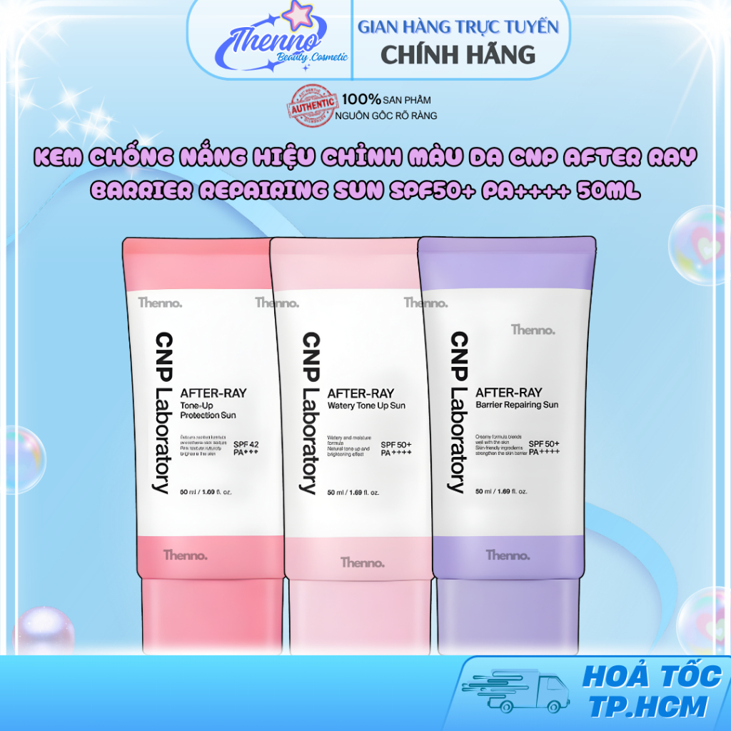 Kem Chống Nắng Hiệu Chỉnh Màu Da CNP After Ray Barrier Repairing Sun SPF50+ PA++++ 50ml