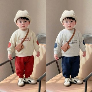  Bộ Nỉ Thu Đông Dài Tay Wonderful Cho Bé Trai Bé Gái 10 - 30kg Phong Cách Basic Dễ Mặc - Kiến Design KBO05 