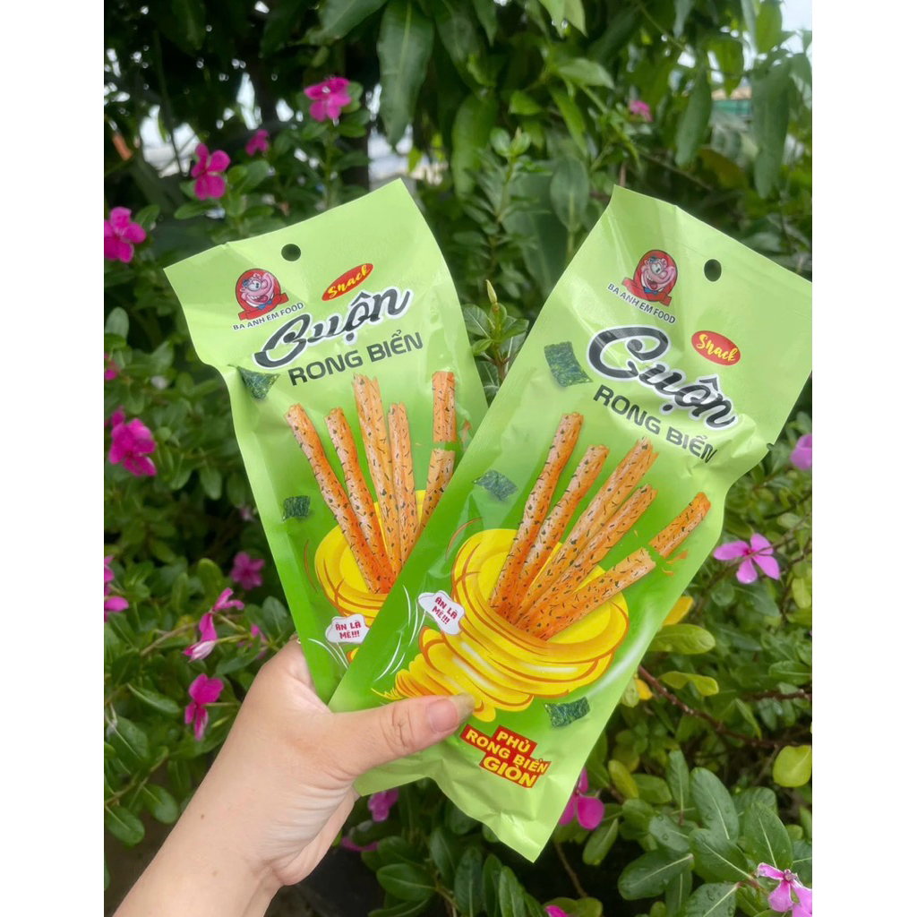 Bịch 30 Gói ( Lẻ 5,10 gói) Snack Cuộn Rong Biển Ba Anh Em Foods Giòn Rụm