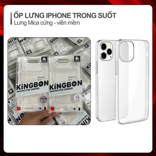  Ốp Lưng iPhone KiNGBON Mica Trong Suốt Không Ố màu dành cho 11 12 13 14 15 16 17 pro max 