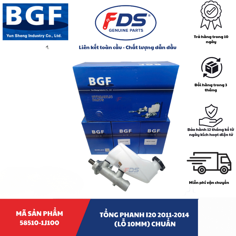 TỔNG PHANH HYUNDAI I20 2011–2014 (LỖ 10MM) – HÃNG BGF