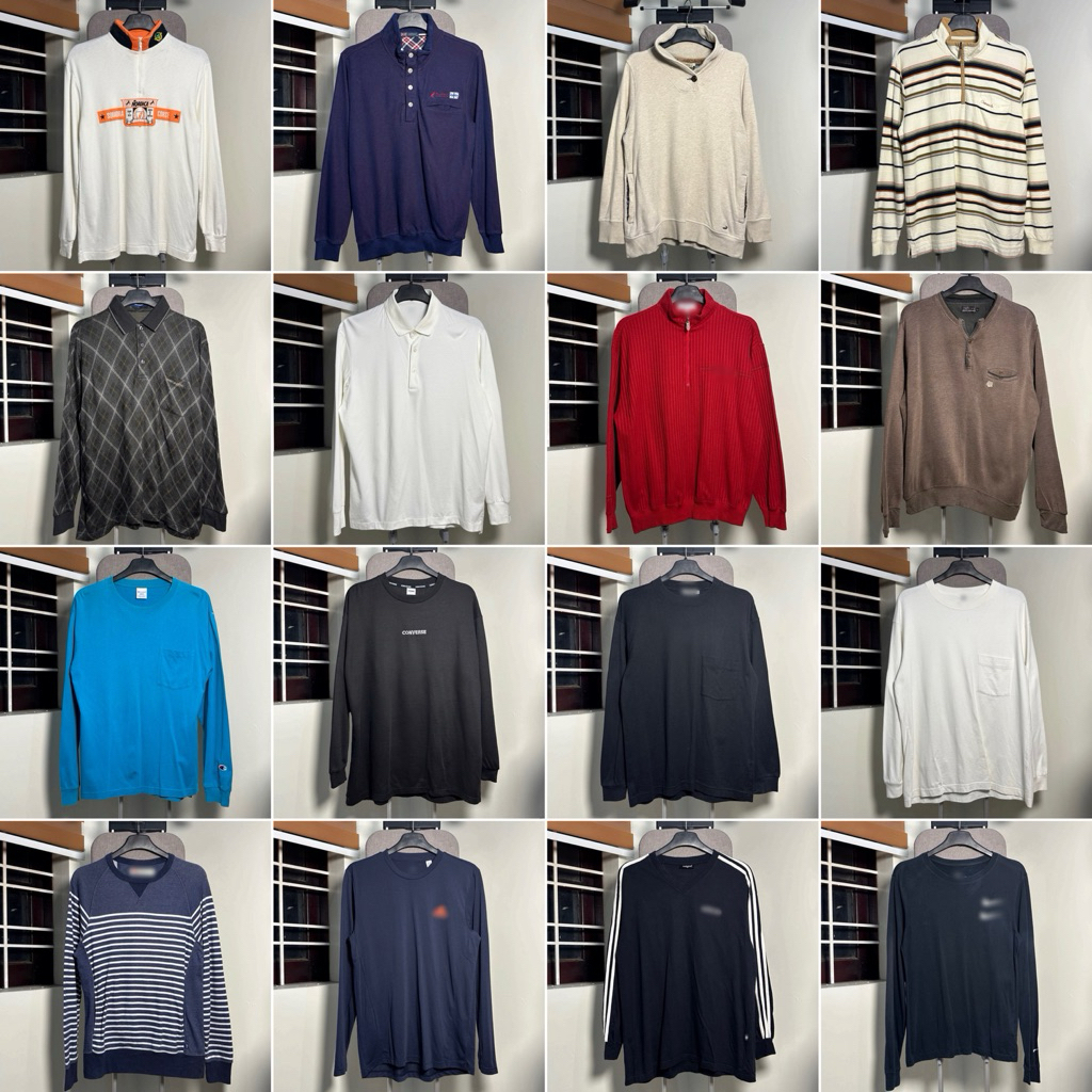 Áo Polo, Thun Dài Tay Uni, Kangol 2hand