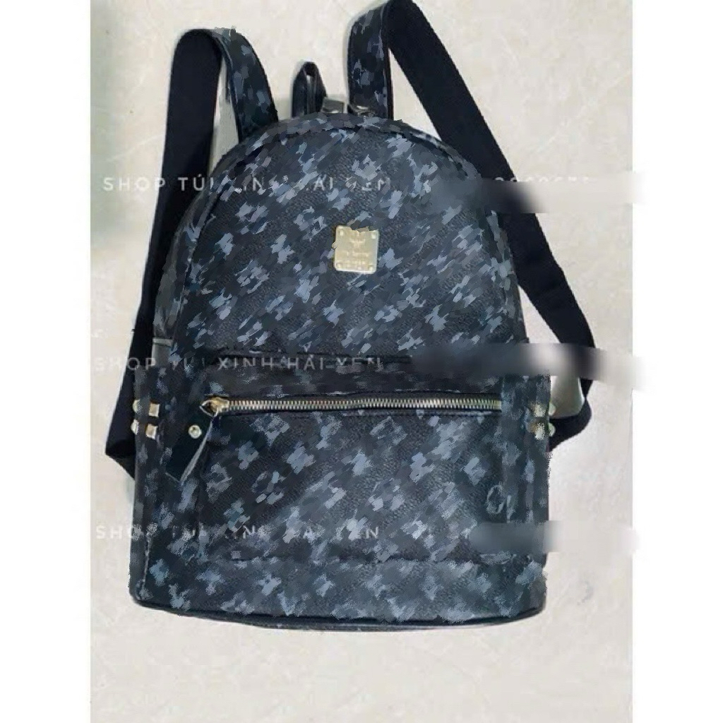 balo to( SIZE40), balo đi học hoạ tiết hoa xanh nền đen cho cả nam và nữ