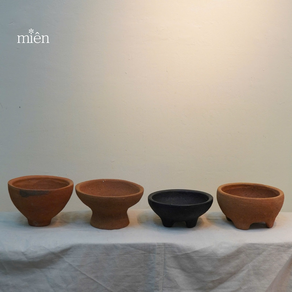 [Miên] Gốm đất nung Bàu Trúc, bình cắm hoa, decor thủ công, đĩa đựng trái cây, cắm ikebana