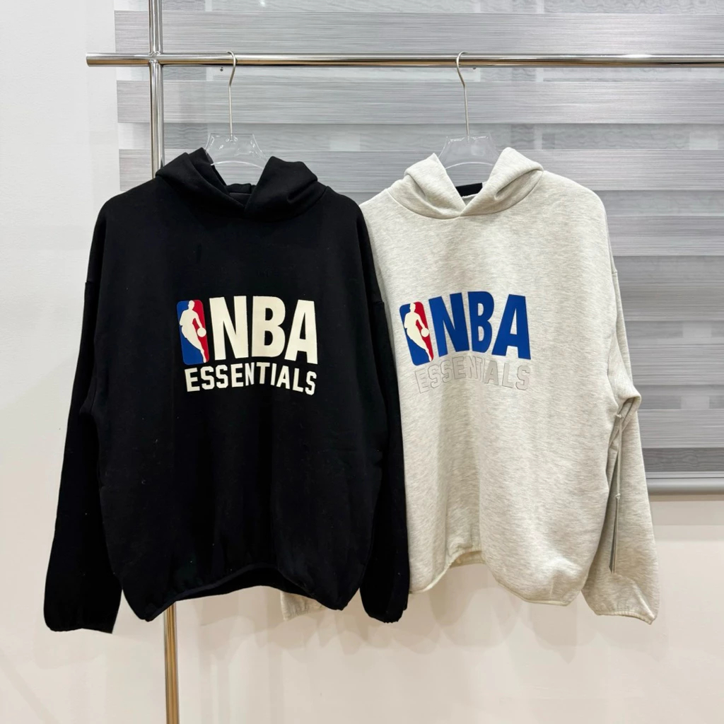 Áo Hoodie NBA ESSENTIALS Form Rộng Nam Nữ ROMANCE STUDIO Unisex Nỉ Bông Dày Dặn Ấm Áp Không Xù Full 