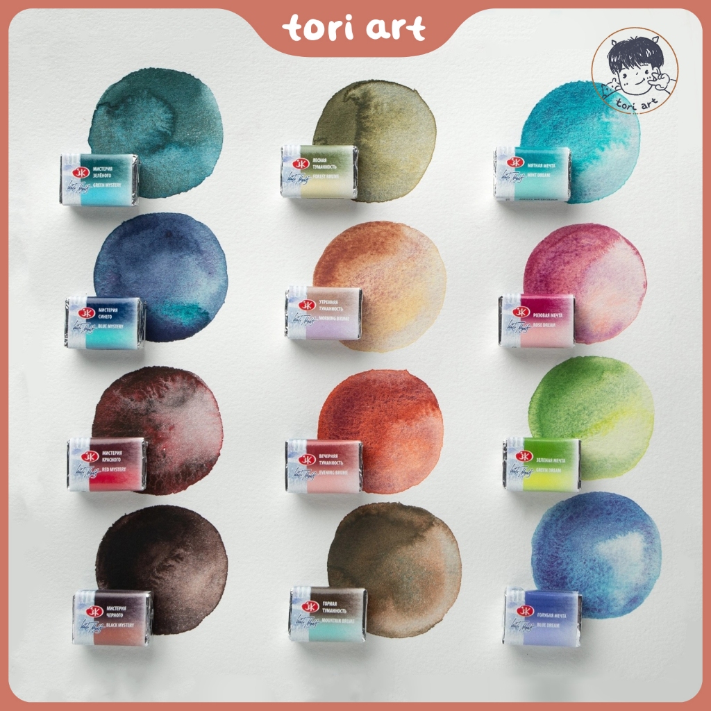 Màu nước tách lớp White Nights dạng nén 2.5ml phiên bản 2025 - White Nights Granulation