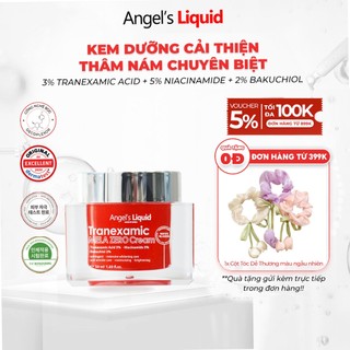  Kem Dưỡng Giảm Thâm Nám Chuyên Biệt Angel's Liquid Tranexamic Mela Zero Cream 50ml  ĐỎ  