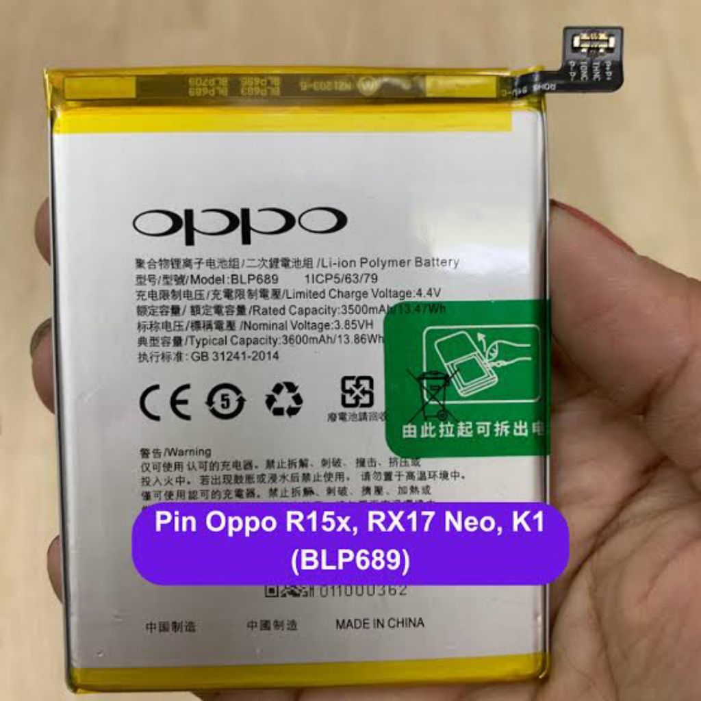 Pin Oppo BLP689 / K1 / R15X / RX17 neo (Zin)