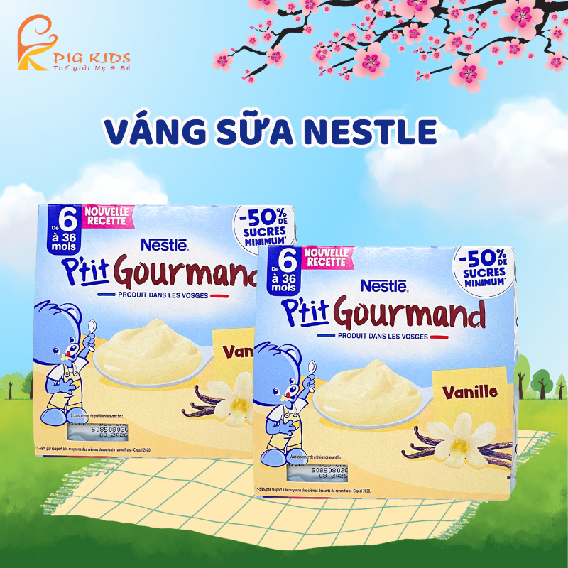 Váng Sữa Nestle (4Hộpx100gr) Cho Bé 6m+ Mẫu Mới