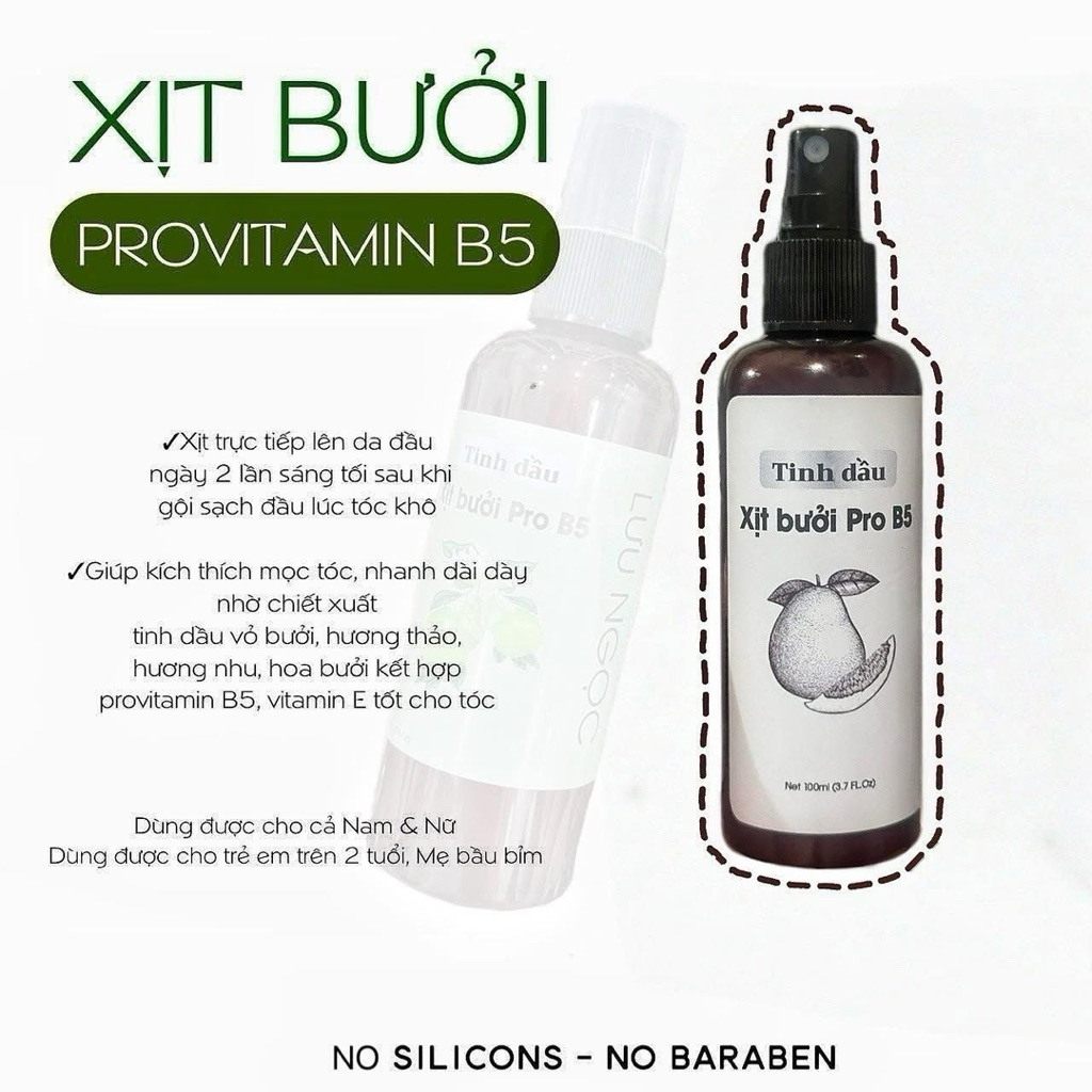 xịt mọc tóc tinh bưởi Pro B5-LuuNgoc(bao bì mới ảnh3)