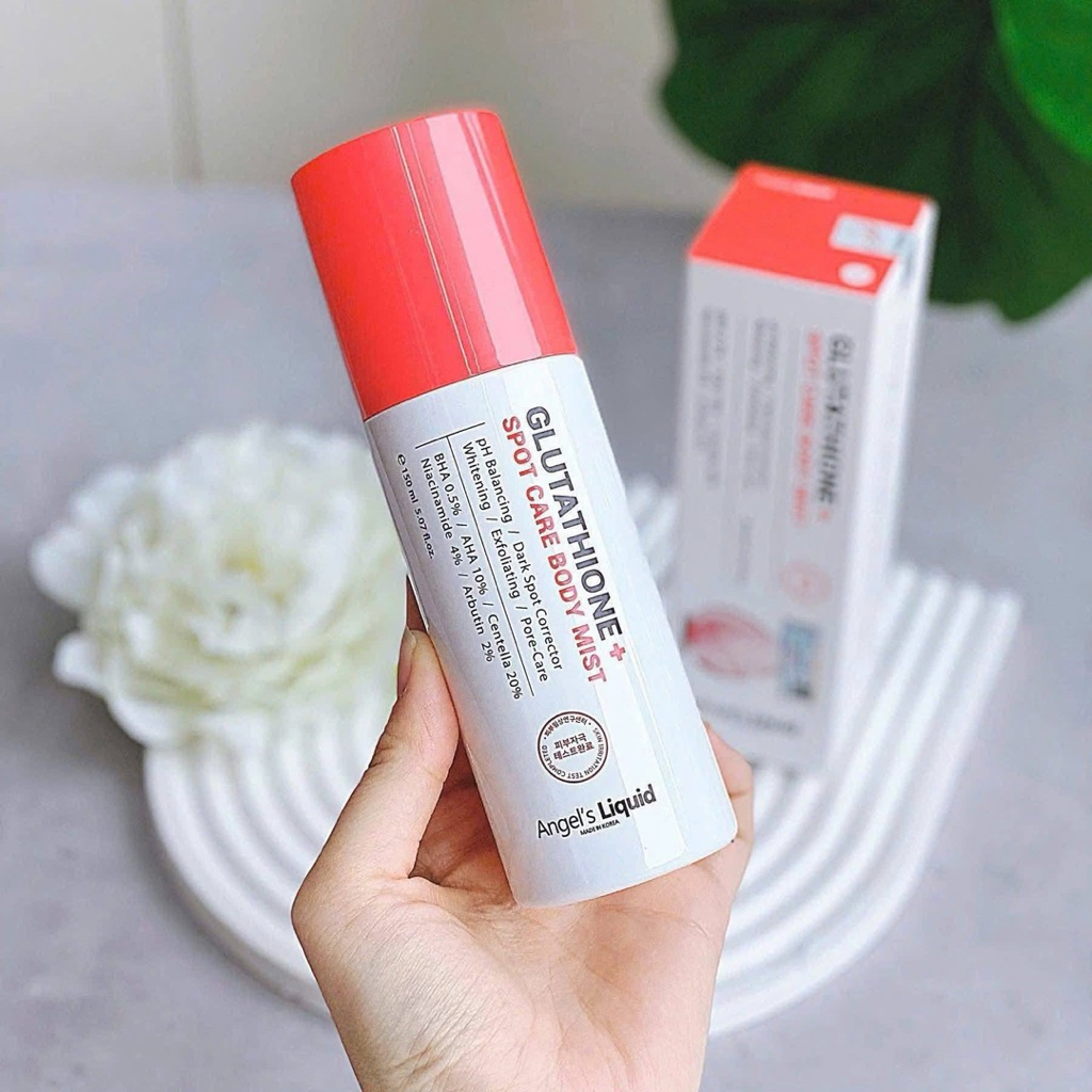[CHÍNH HÃNG 100%] XỊT MỤN LƯNG, TOÀN THÂN ANGEL’S LIQUID GLUTATHIONE 150ML