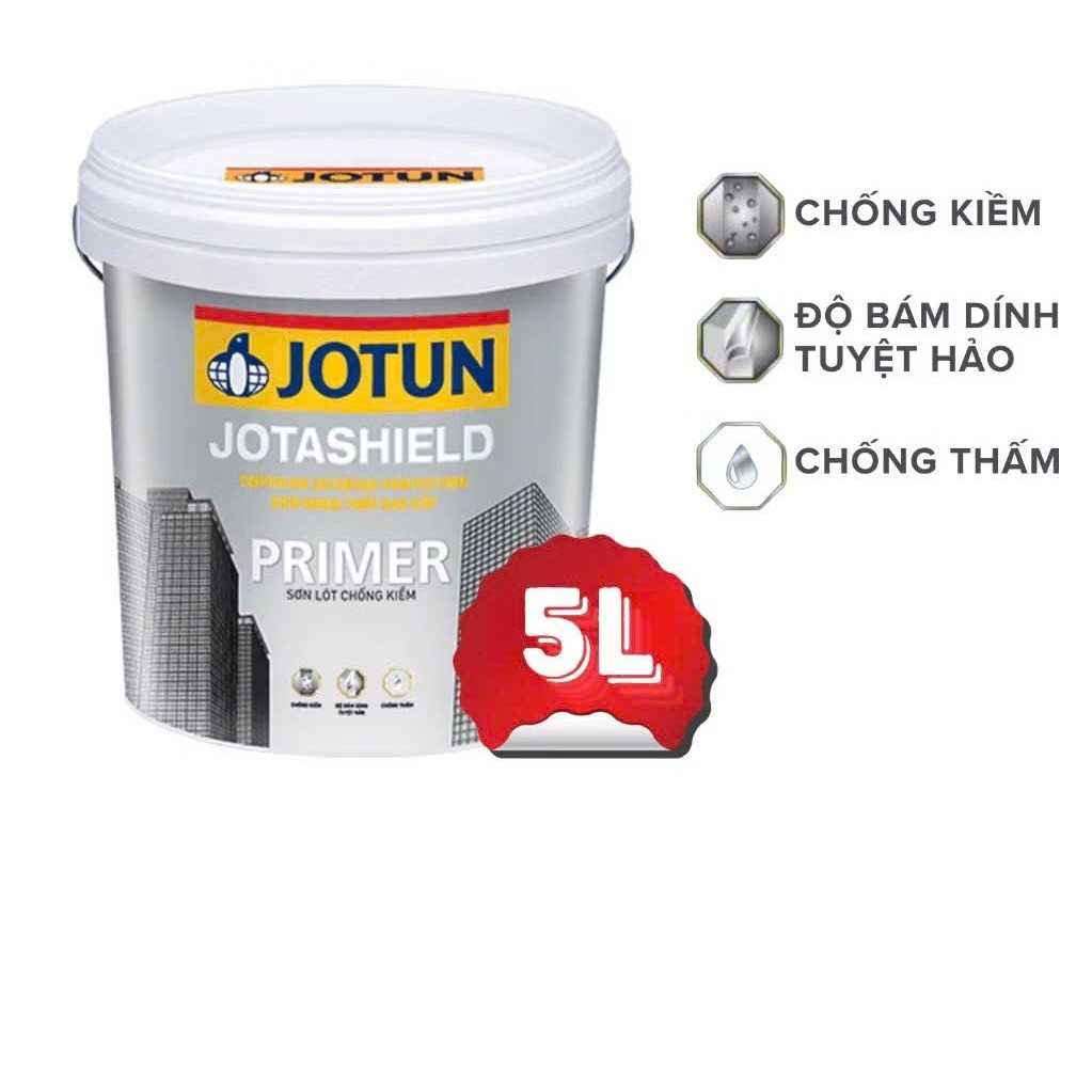 5L - Sơn lót chống kiềm tuyệt hảo cao cấp ngoại thất Jotun Jotashield Primer