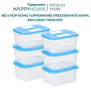  Bộ Hộp Trữ Đông Tupperware Freezermate 650ml  6 Hộp  Nhựa nguyên sinh an toàn - Hàng chính hãng bảo hành trọn đời 