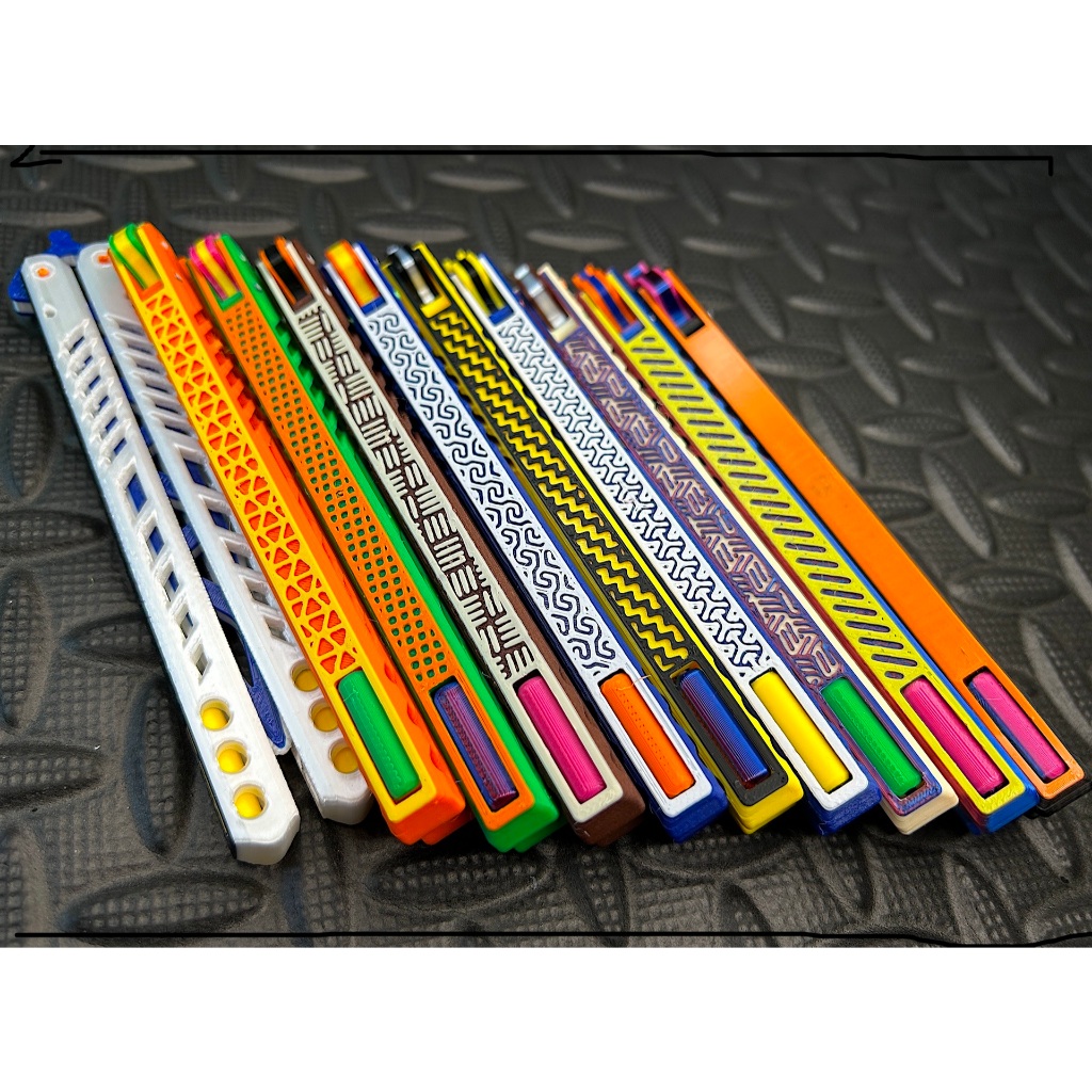 SELL đồ chơi fidget giảm stress xoay vô tận balisong trainer