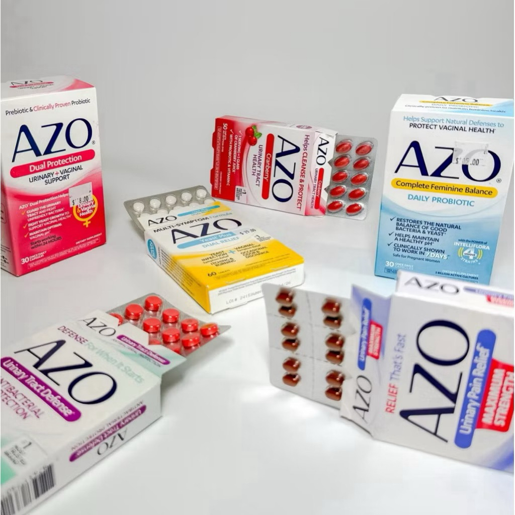 Viên uống Azo hỗ trợ sức khỏe đường tiết niệu, AZO Cranberry, AZO Yeast Plus