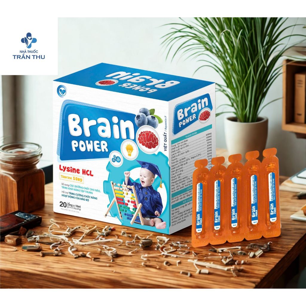 BRAIN POWER – BỔ SUNG ĐẦY ĐỦ DƯỠNG CHẤT CHO NÃO BỘ, TĂNG CƯỜNG TRÍ NHỚ, THÚC ĐẨY TƯ DUY NÃO BỘ