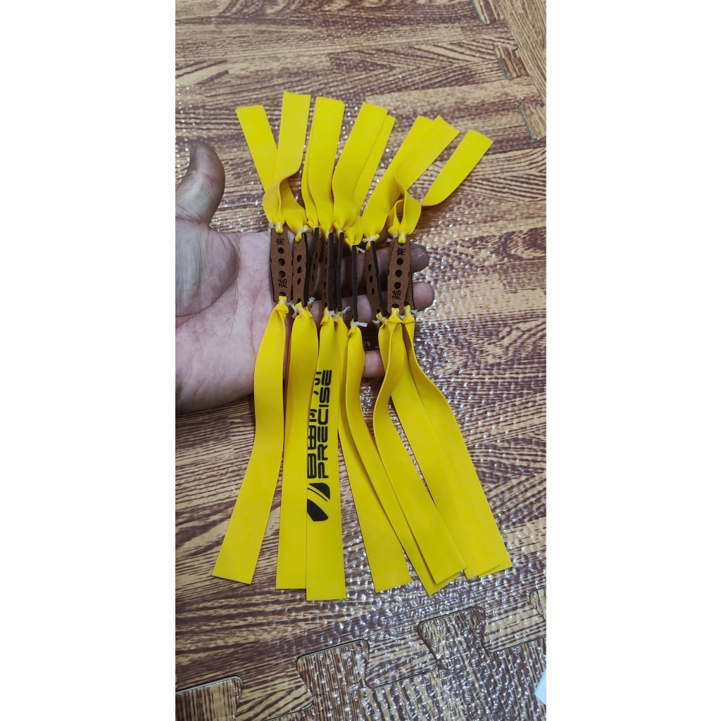 com bo 10 dây ná cao su PRECISE CHĨNH HÃNG 0.7 VỚI 0.75 khổ tới má 140-150