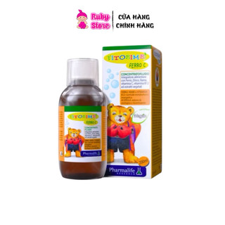  Fitobimbi Ferro C chai 200ml bổ sung sắt kẽm vitami C cho bé giúp tăng đề kháng phòng ngừa thiếu sắt cho bé 
