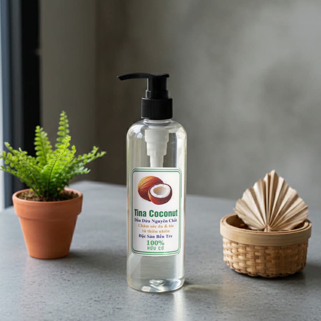 Dầu dừa dưỡng tóc 100ml. Tinh Dầu dừa ép lạnh  nguyên chất cao cấp. Dầu dừa dưỡng tóc, dưỡng da, dưỡ