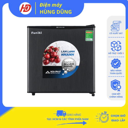 [ SHIP HOẢ TỐC HCM ] Tủ lạnh mini Funiki FR-51DSU 50 lít, có ngăn đá, tiết kiệm điện - Bảo Hành 24 t