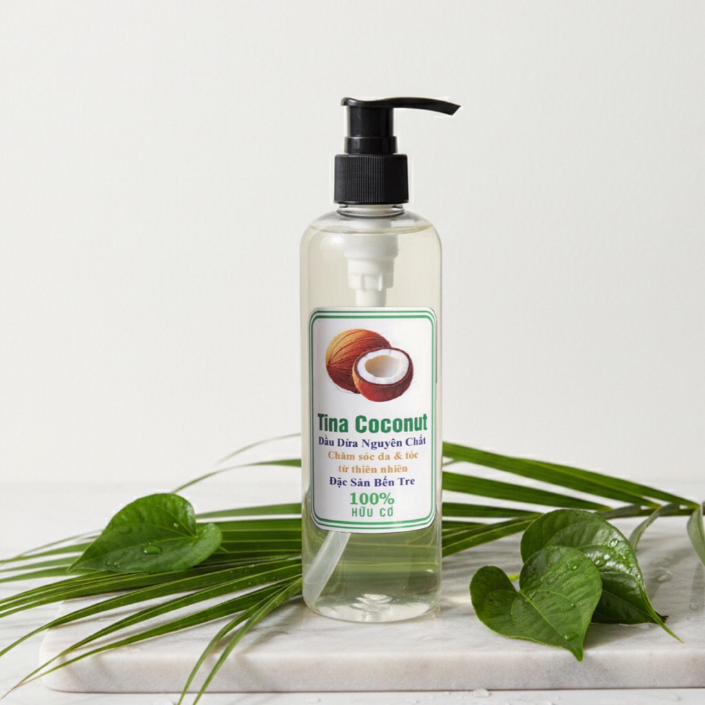 Dầu dừa dưỡng tóc 250ml. Tinh Dầu dừa ép lạnh nguyên chất cao cấp. Dầu dừa dưỡng tóc, dưỡng da, dưỡn