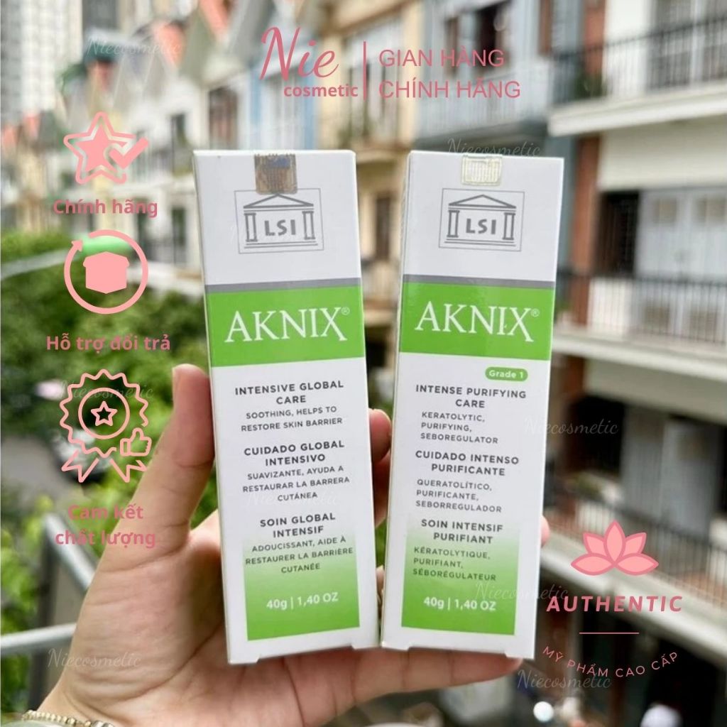 [Công ty] Kem dưỡng Cho Da Mụn Aknix Intensive Global Care - Aknix Intense Purifying Care 40g