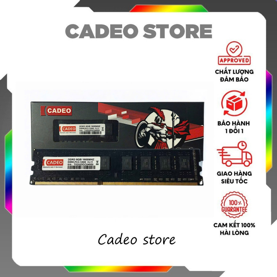 Ram DDR4 Cadeo 8gb bus DDR4 2666/3200 hàng mới 100% bảo hành 36 tháng