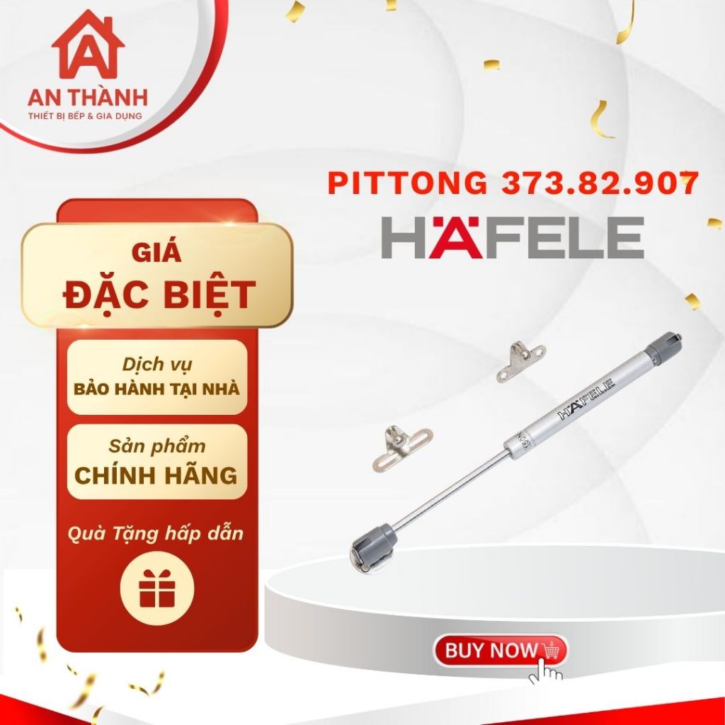 Pittong Hafele 60N - 80N, 373.82.906/373.82.907/373.82.908/373.82.909/373.82.910 đẩy cánh tủ