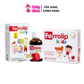  Sắt Ferrolip cho bé nhập khẩu Ý- ngăn ngừa thiếu máu do thiếu sắt cho bé 