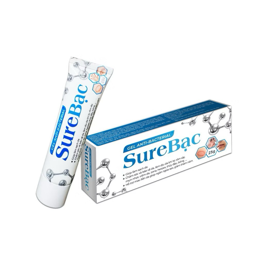 Kem Bôi Da SURE BẠC-làm dịu da bị rôm sẩy,mụn nhọt,hỗ trợ mau liền da tuyt25g