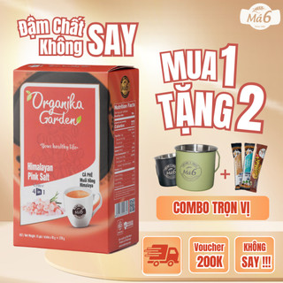  Cà Phê Muối Hòa Tan 4in1 Organika Garden MUA 1 TẶNG 2 Cafe Hòa Tan Đậm Đà Tiện Lợi - Hộp 15 Gói 