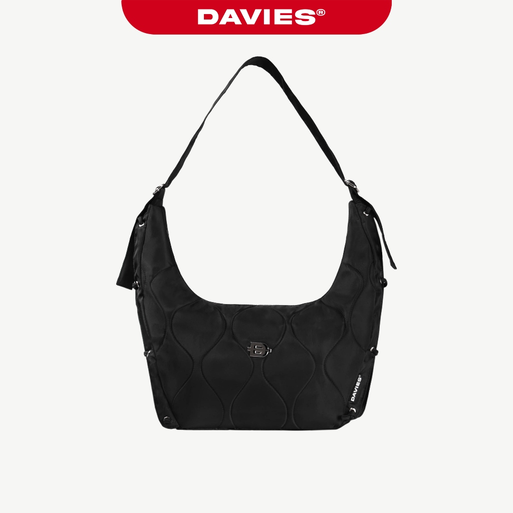 Túi đeo chéo đựng laptop DAVIES nam nữ vải dù màu đen hai mặt Air Bag local brand Davies | D-B53