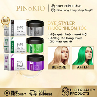  Hoegoa Sáp Vuốt Tóc Đổi Màu Tóc Thuốc Nhuộm Tóc Nhiều Màu Sắc Cho Nam Nữ Color Hair Wax 