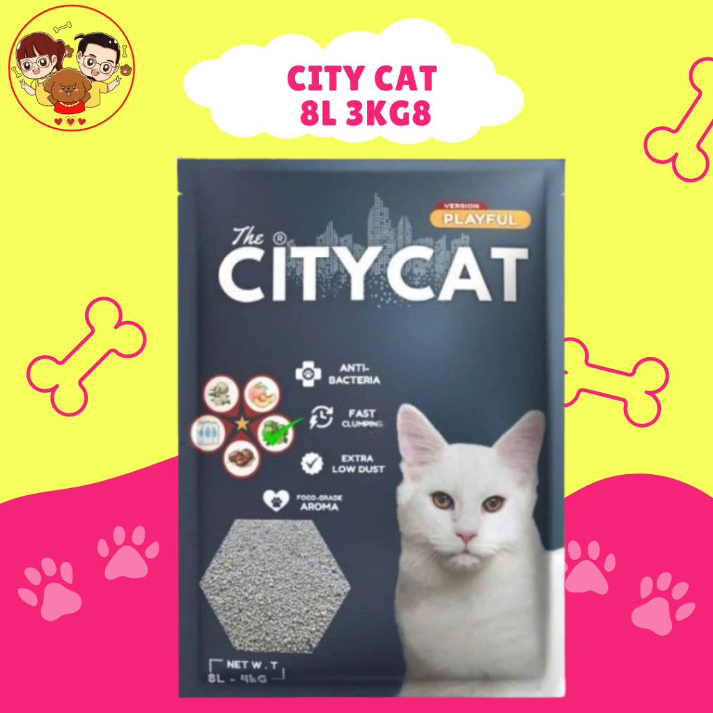 [4kg] City Cat 8L Vón Tốt Khử Mùi Tốt -Lì Thú Cưng