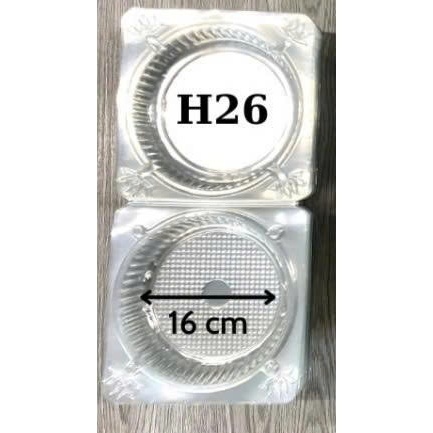 HỘP NHỰA PET TRONG H26 ĐỰNG BÁNH BÔNG LAN (SET 50 CÁI)